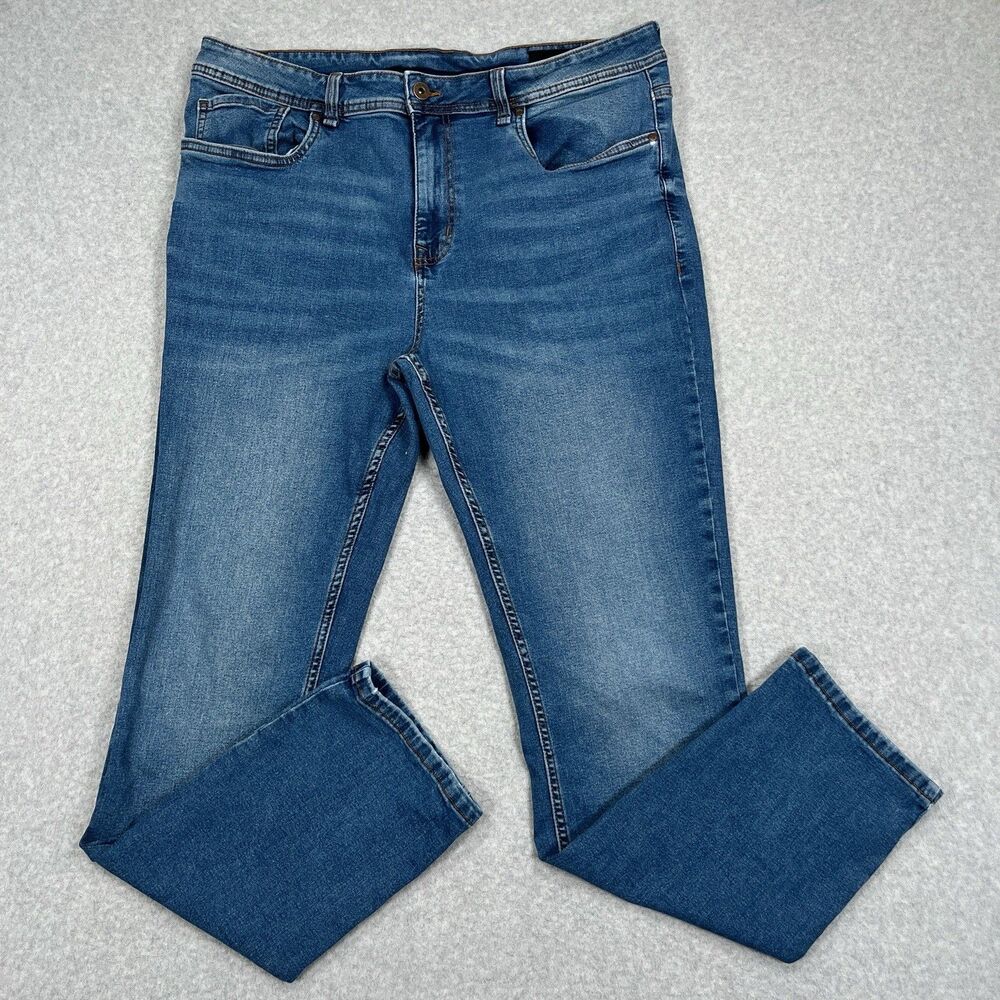 The Perfect Jean NYC Jeans Mens 36 x 32 (36x31) Slim Thick Medium Stretch Denim